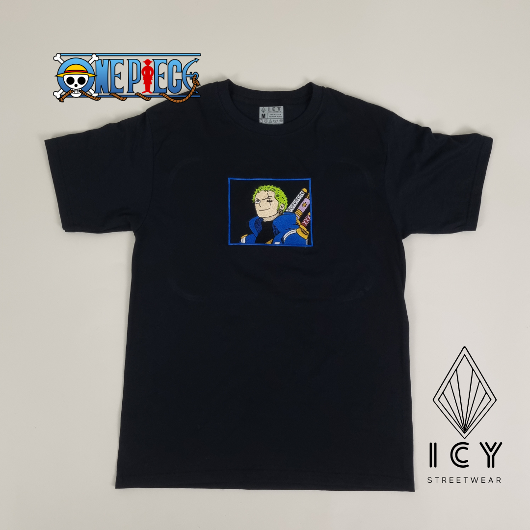 PLAYERA BORDADA EGGHEAD ZORO ONE PIECE
