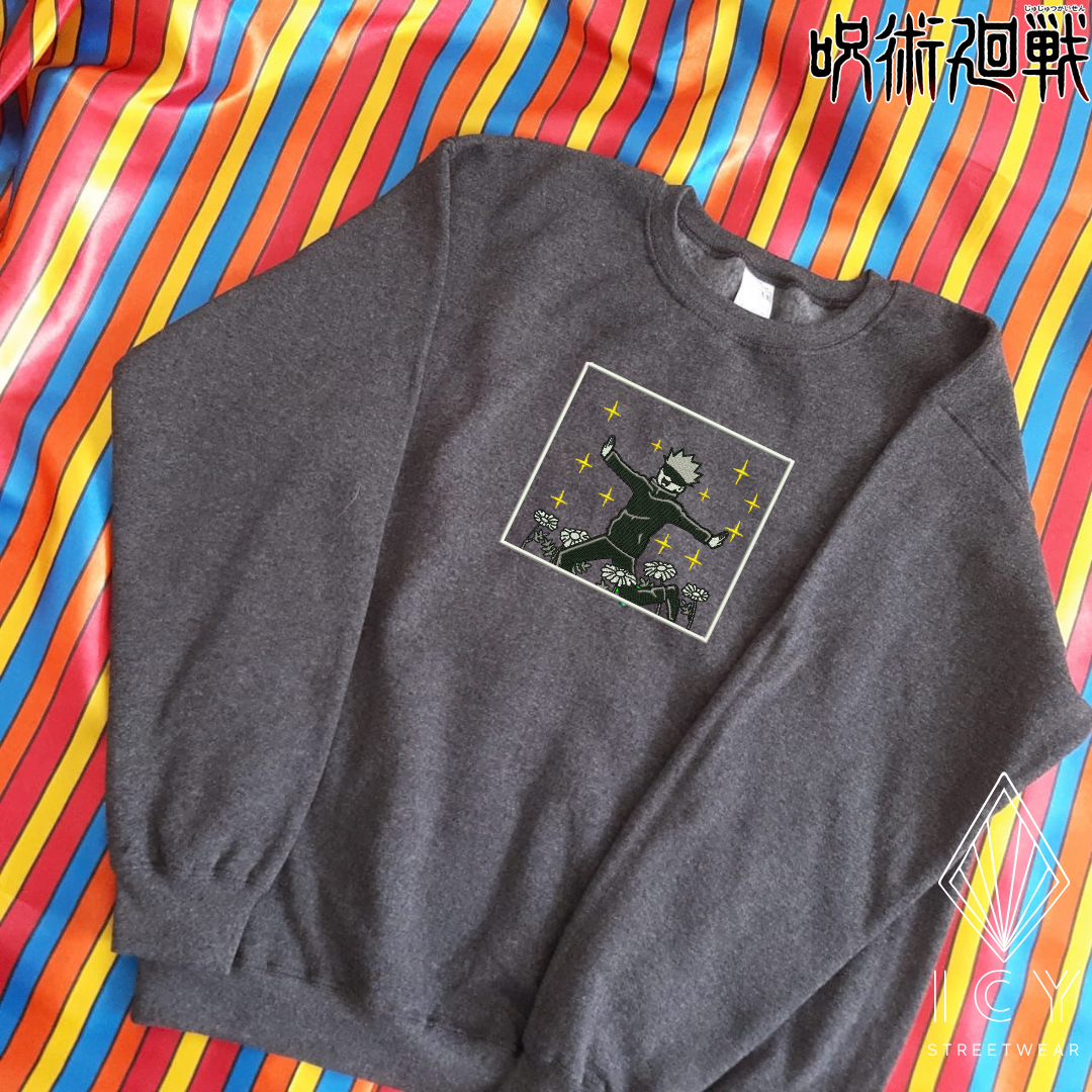 GOJO MANGA - JUJUTSU KAISEN - SUDADERA BORDADA