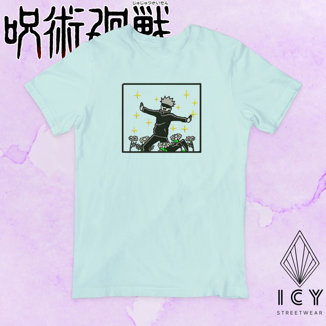 PLAYERA BORDADA GOJO MANGA