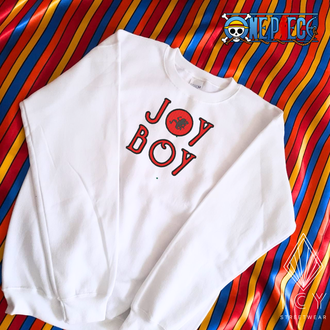 JOY BOY - ONE PIECE - SUDADERA BORDADA