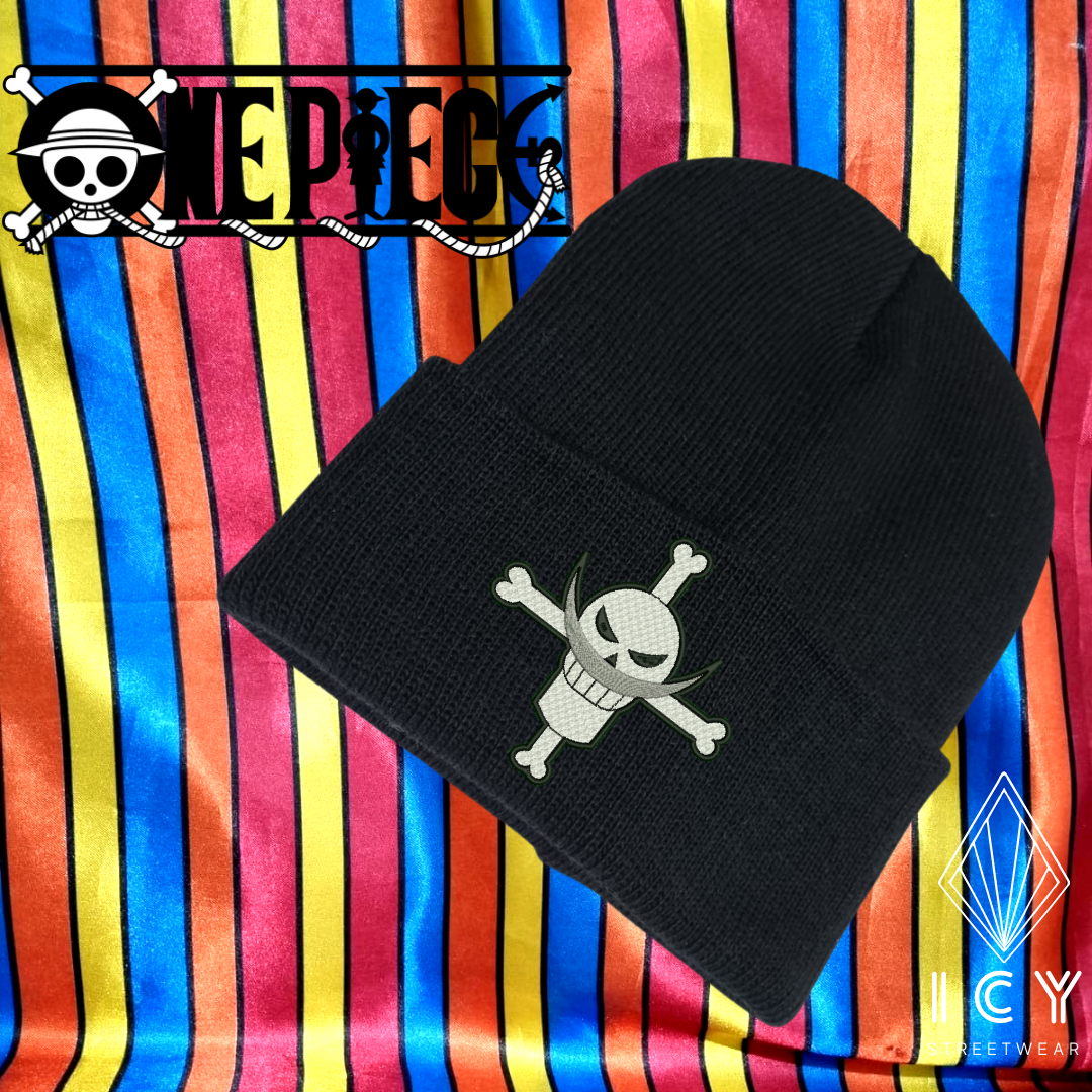 BARBA BLANCA - ONE PIECE- GORRO BORDADO