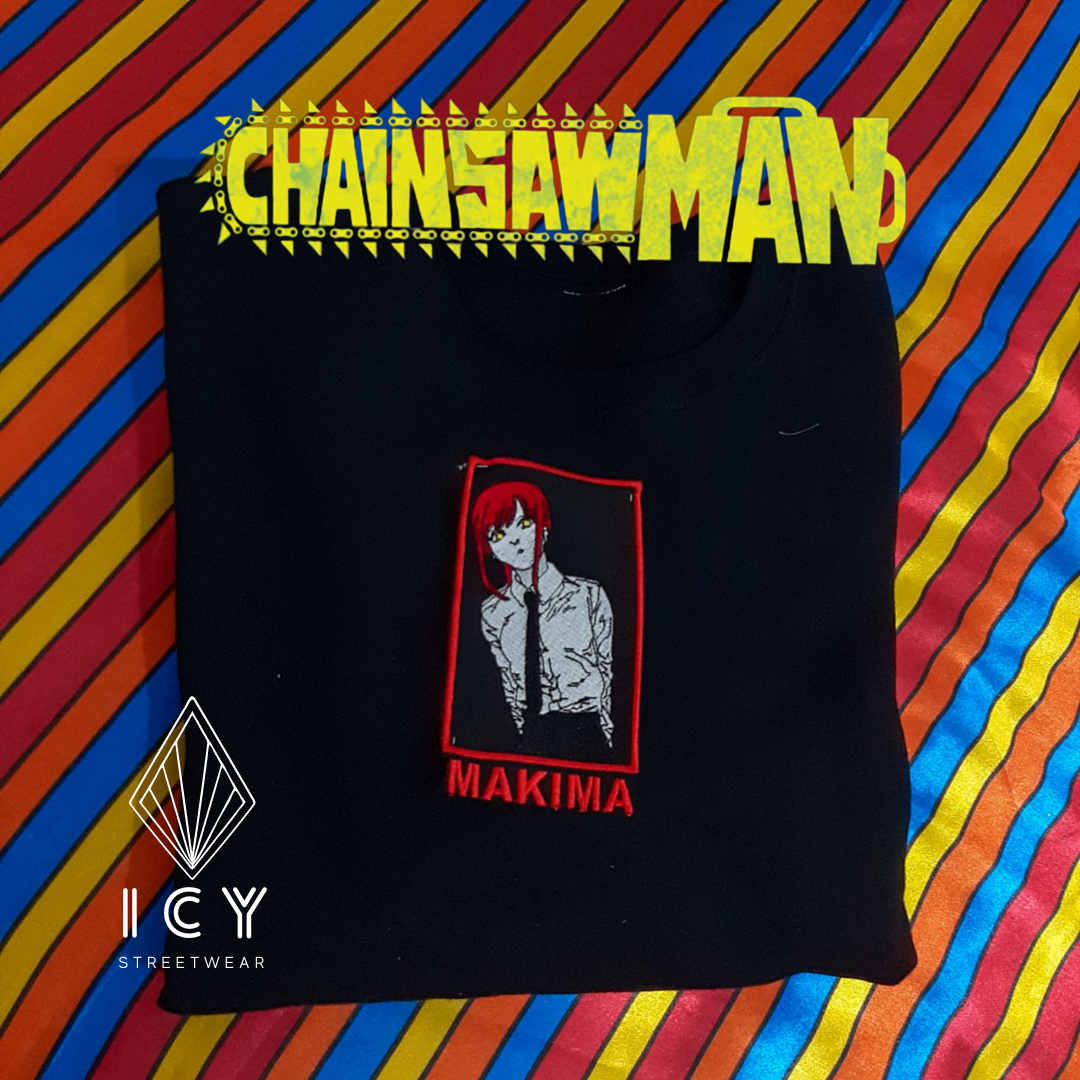 CHAINSAW MAN - MAKIMA - SUDADERA BORDADA