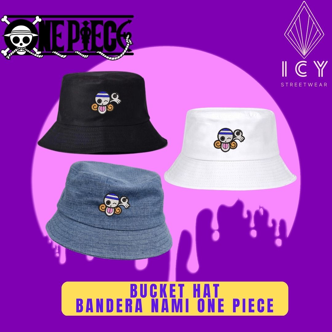 BUCKET HAT BORDADO BANDERA NAMI ONE PIECE