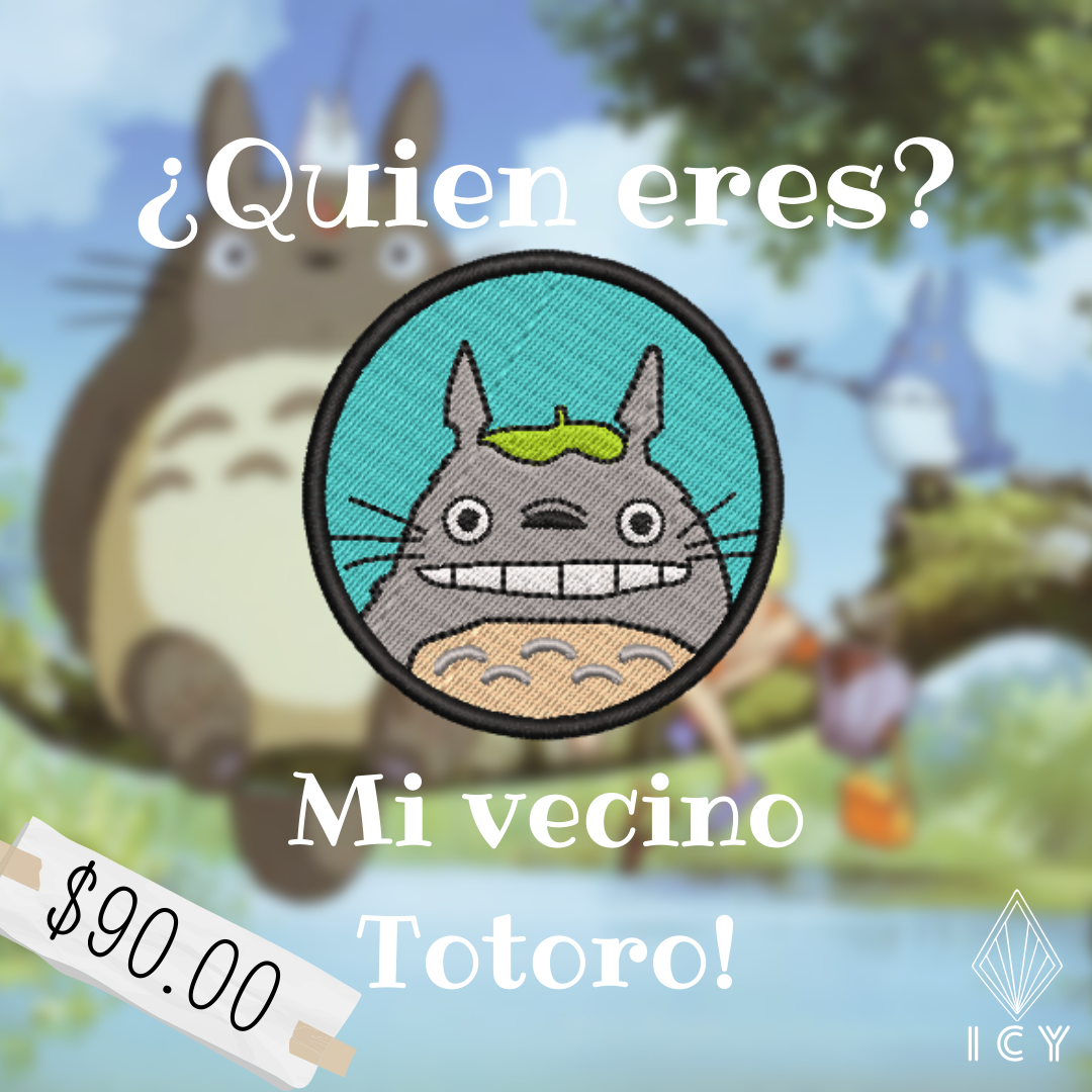 Totoro parche bordado