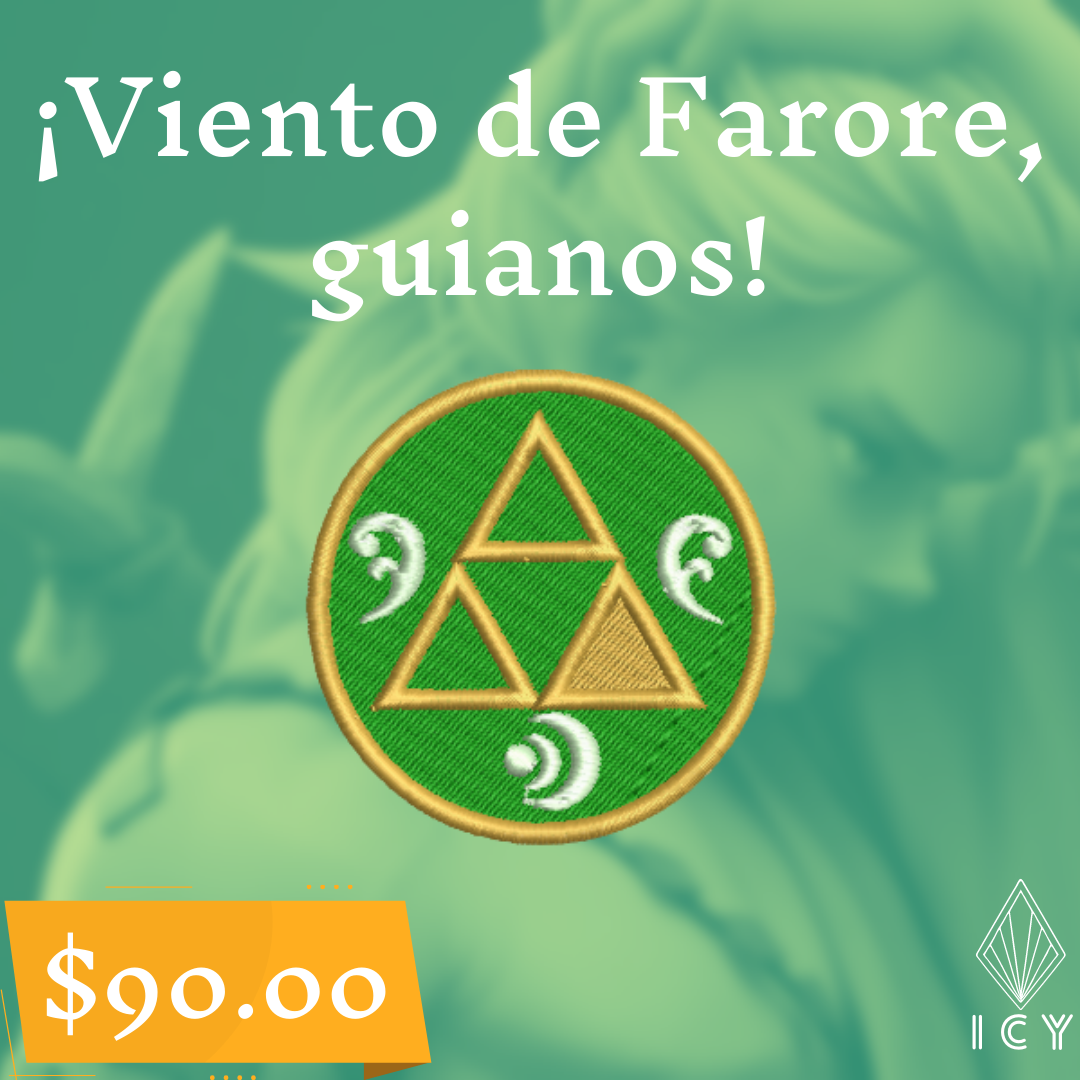 TRIFUERZA DEL VALOR PARCHE BORDADO