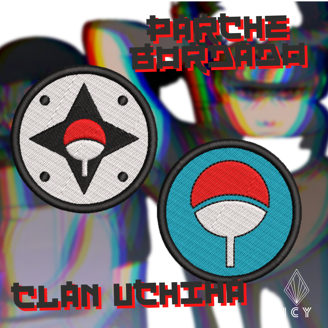CLAN UCHIHA PARCHE BORDADO