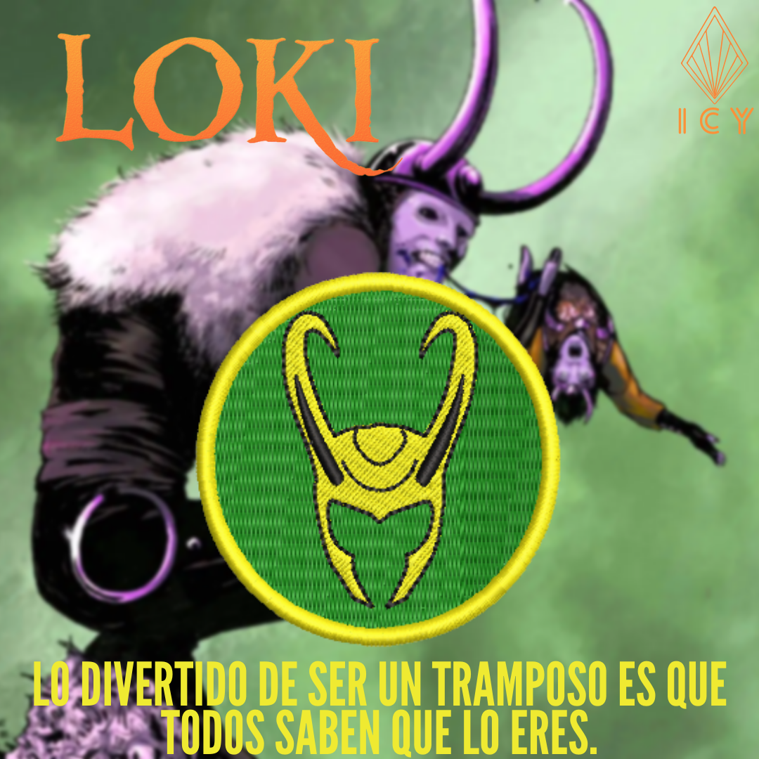 CASCO LOKI PARCHE BORADO