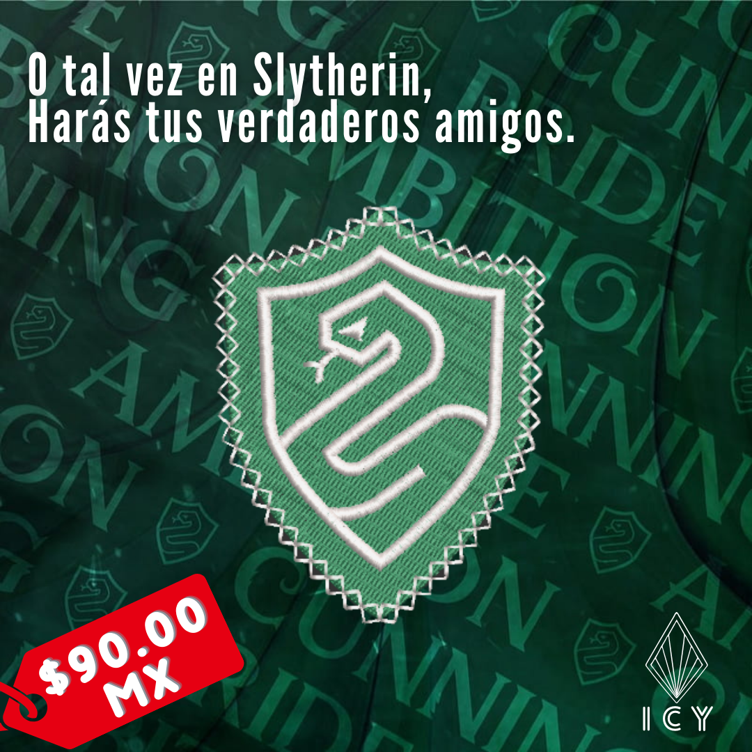 ESCUDO SLYTHERIN PARCHE BORDADO