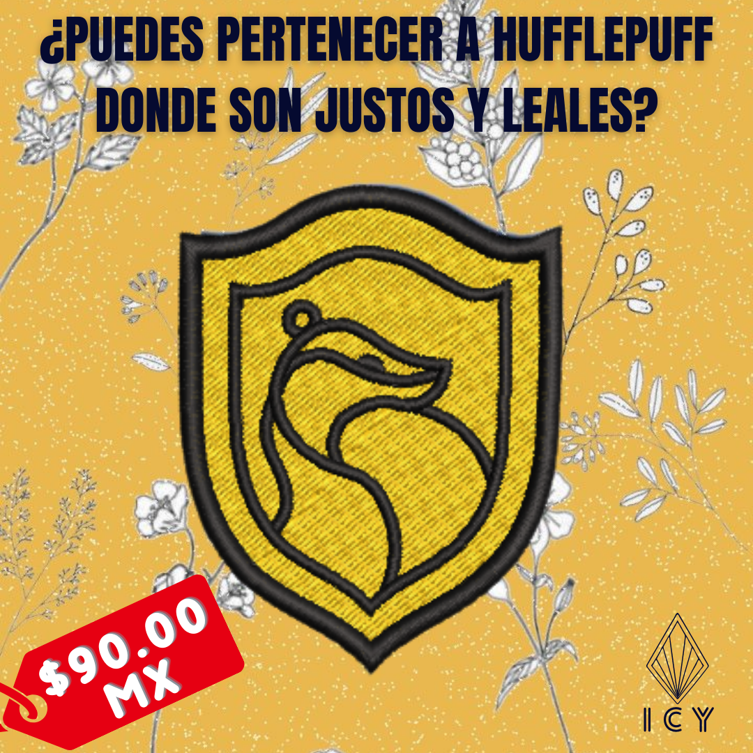 ESCUDO HUFFLEPUFF PARCHE BORDADO