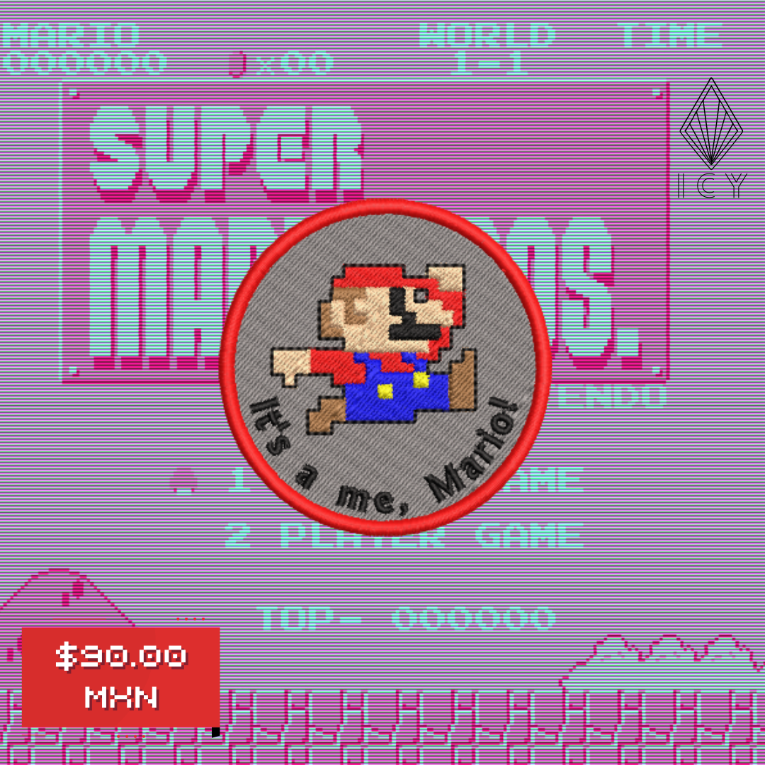 MARIO PARCHE BORDADO