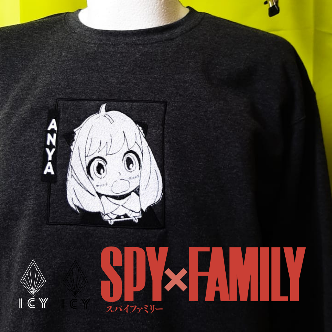 ANYA SPY X FAMILY SUDADERA BORDADA