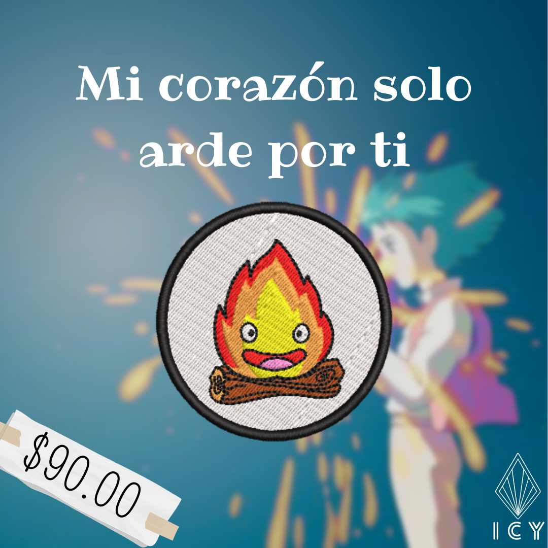 Calcifer parche bordado