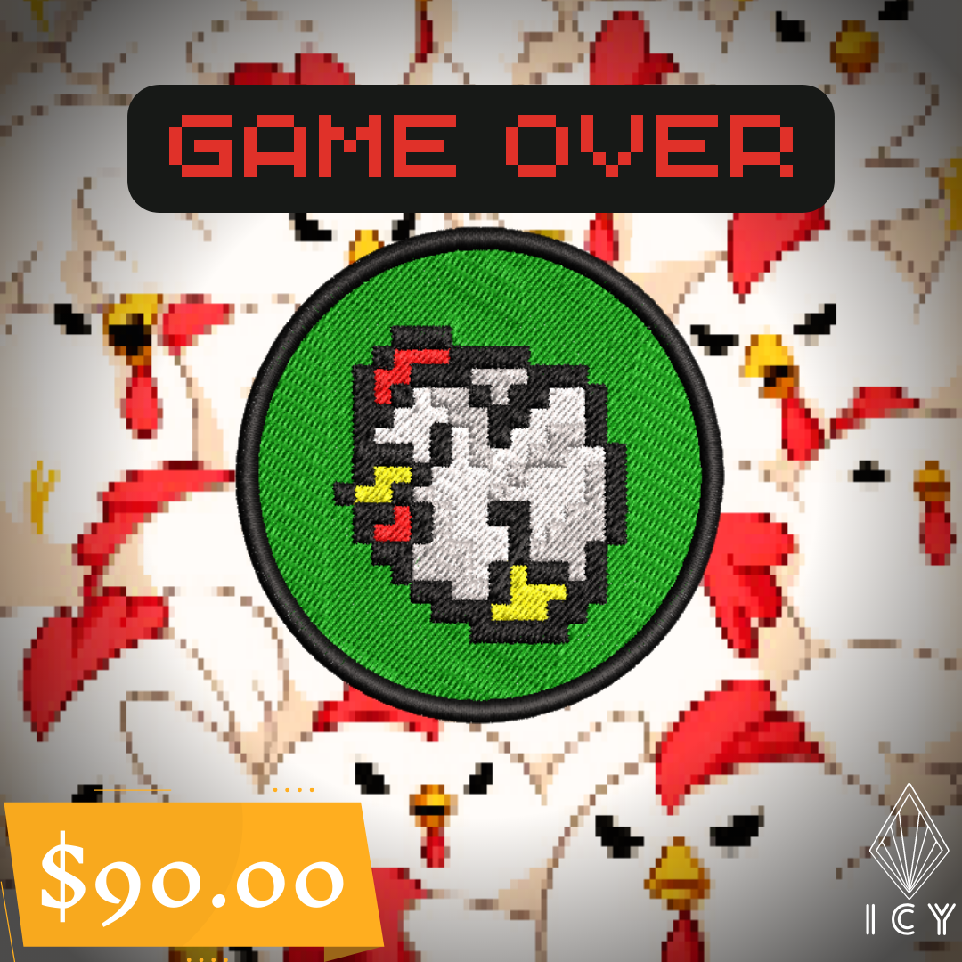 CUCCO PIXELART PARCHE BORDADO