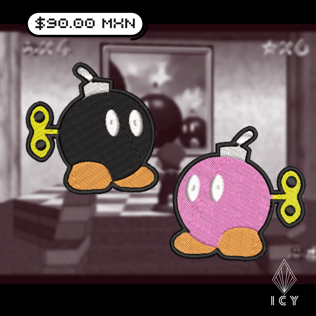 PARCHE BORDADO BOB-OMB