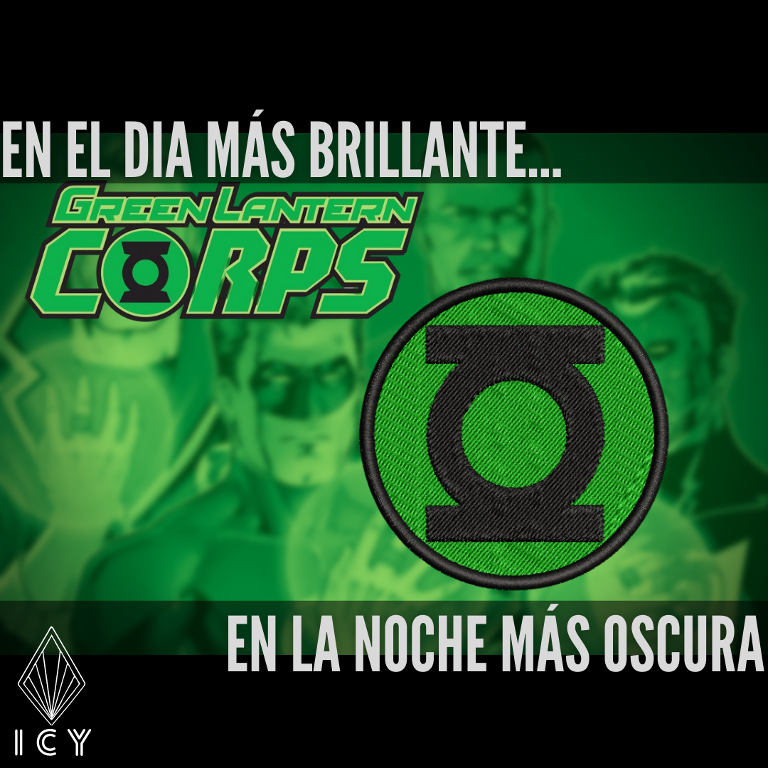GREEN LANTER CORPS PARCHE BORDADO
