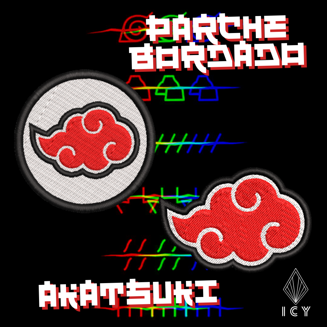 AKATUSKI PARCHE BORDADO