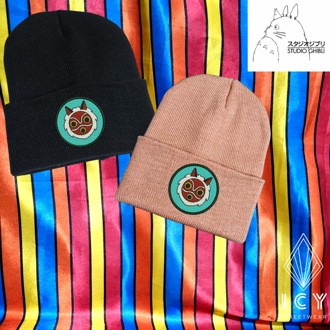 PRINCESA MONONOKE - STUDIO GHIBLI - GORRO BORDADO