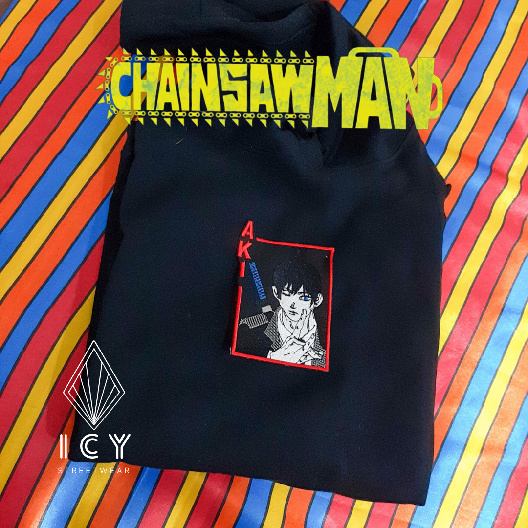 CHAINSAW MAN - AKI - SUDADERA BORDADA