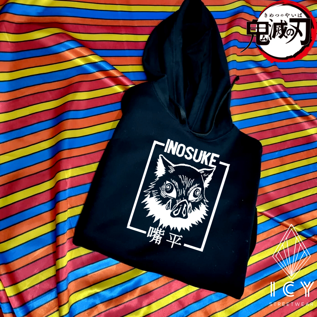 INOSUKE OUTLINE - KIMETSU NO YAIBA - SUDADERA BORDADA