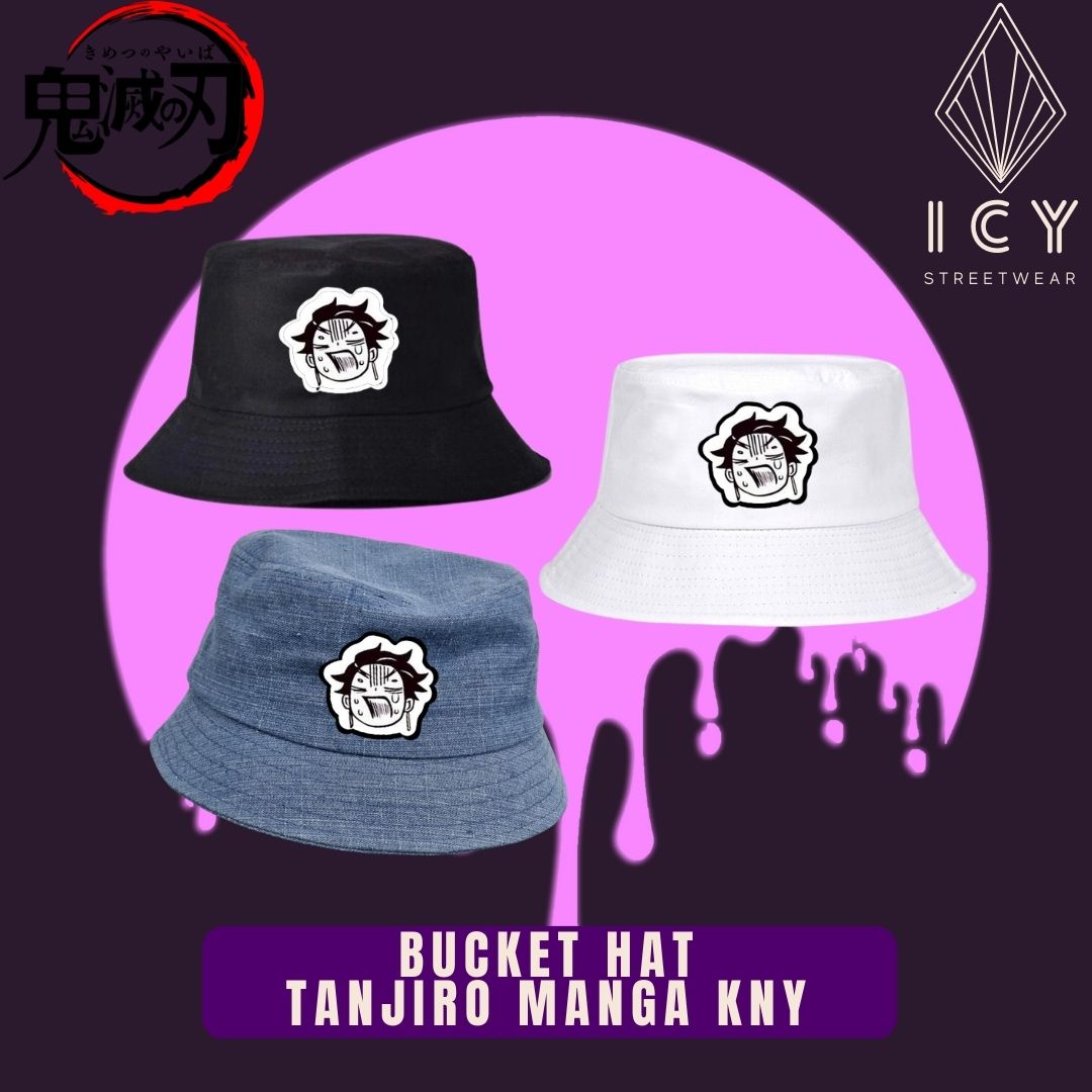 BUCKET HAT BORDADO TANJIRO MANGA DEMON SLAYER