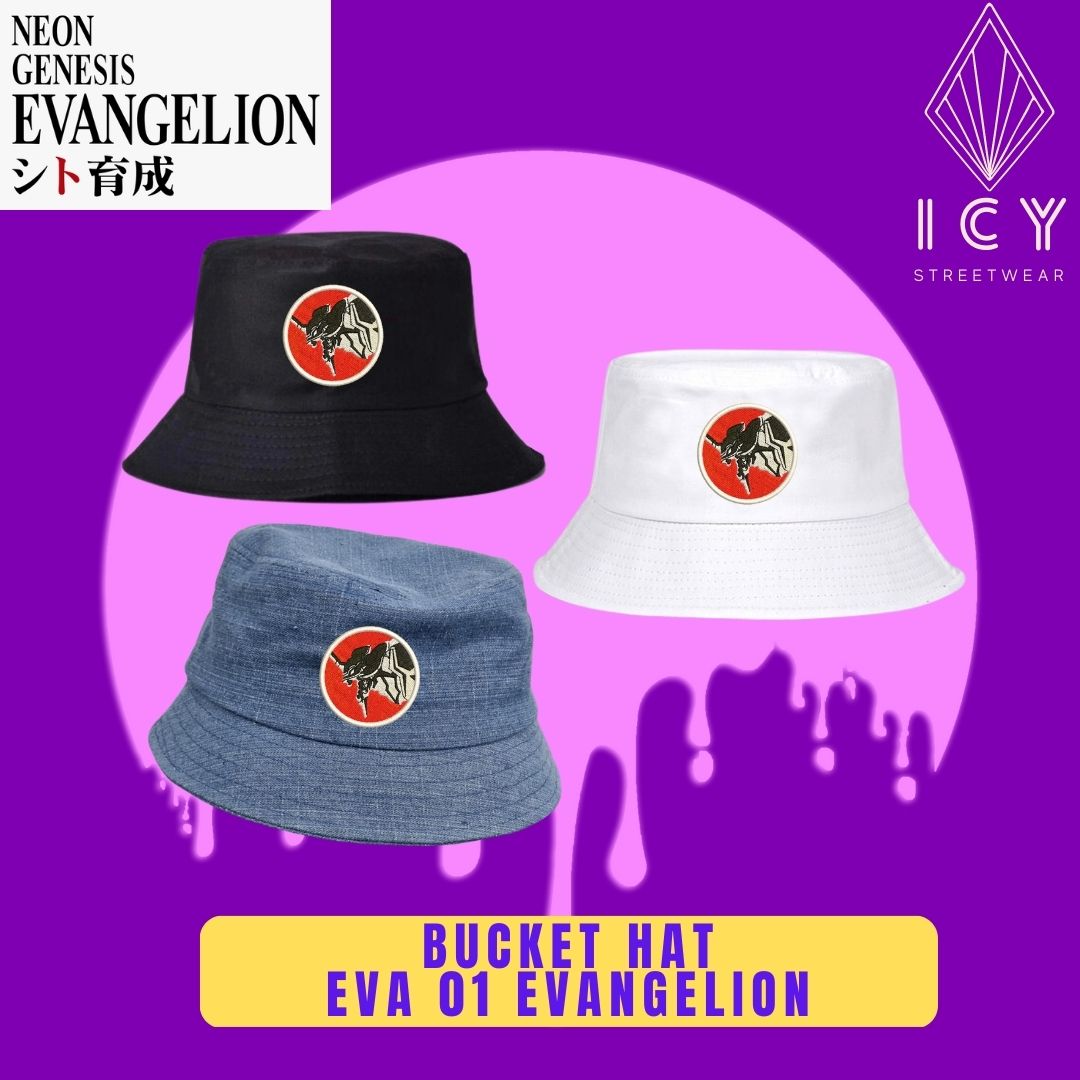 BUCKET HAT BORDADO EVA 01 EVANGELION