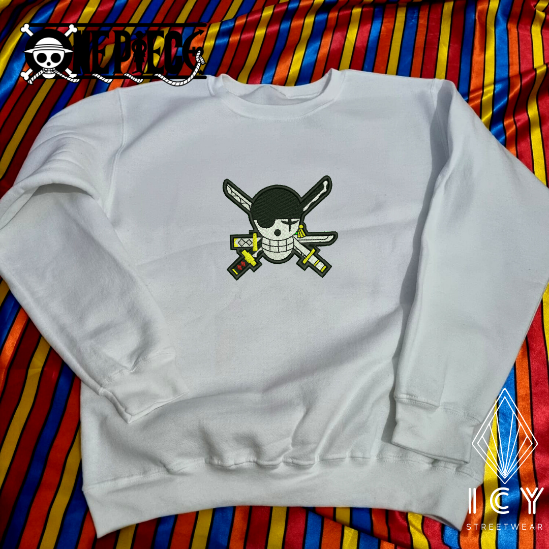 BANDERA ZORO - ONE PIECE - SUDADERA BORDADA