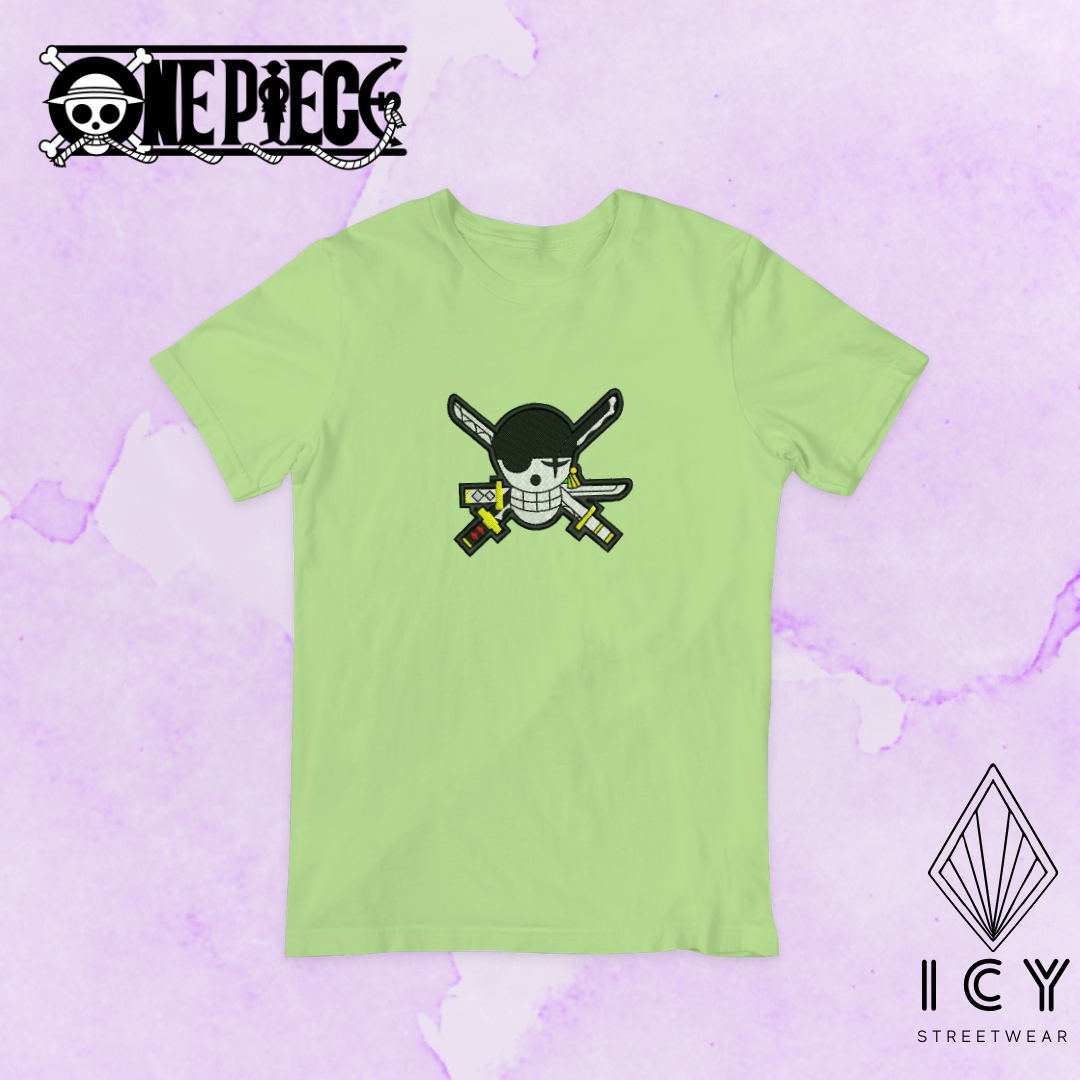 PLAYERA BORDADA BANDERA ZORO