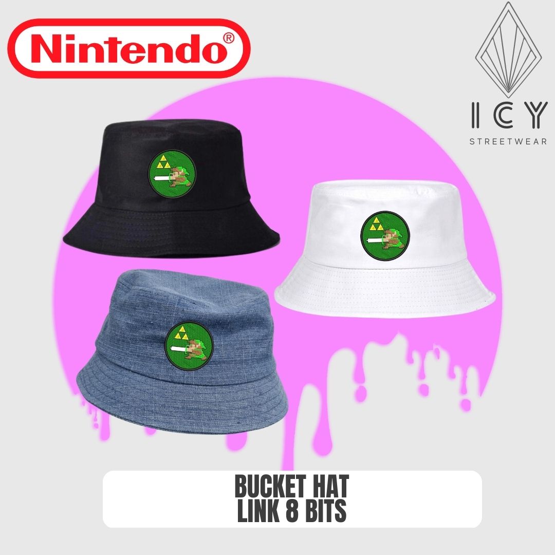 BUCKET HAT BORDADO LINK 8 BITS
