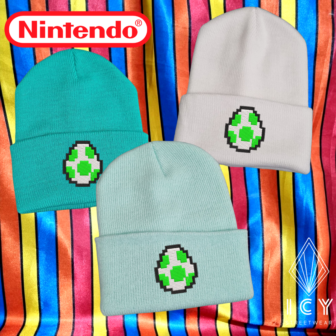 YOSHI HUEVO - NINTENDO - GORRO BORDADO