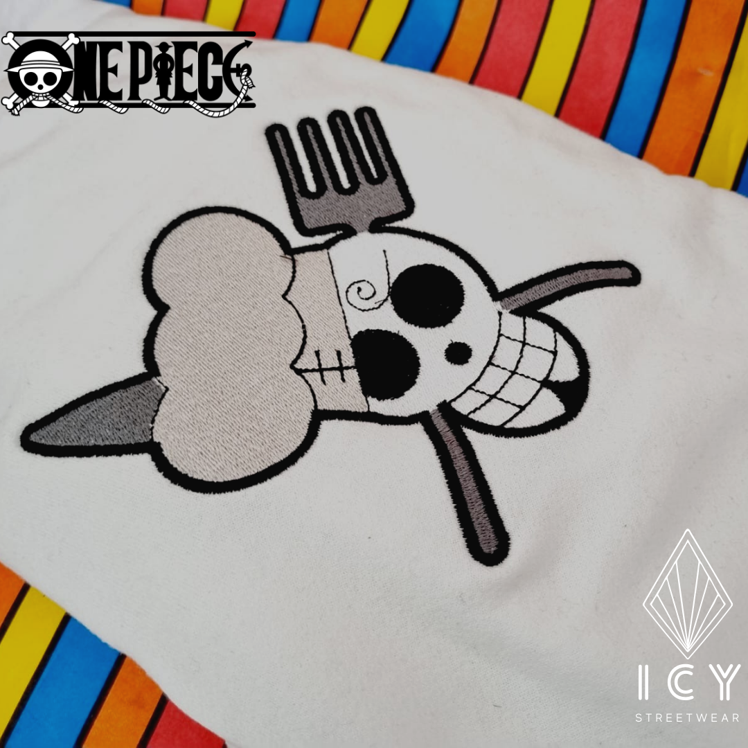 BANDERA SANJI - ONE PIECE - SUDADERA BORDADA