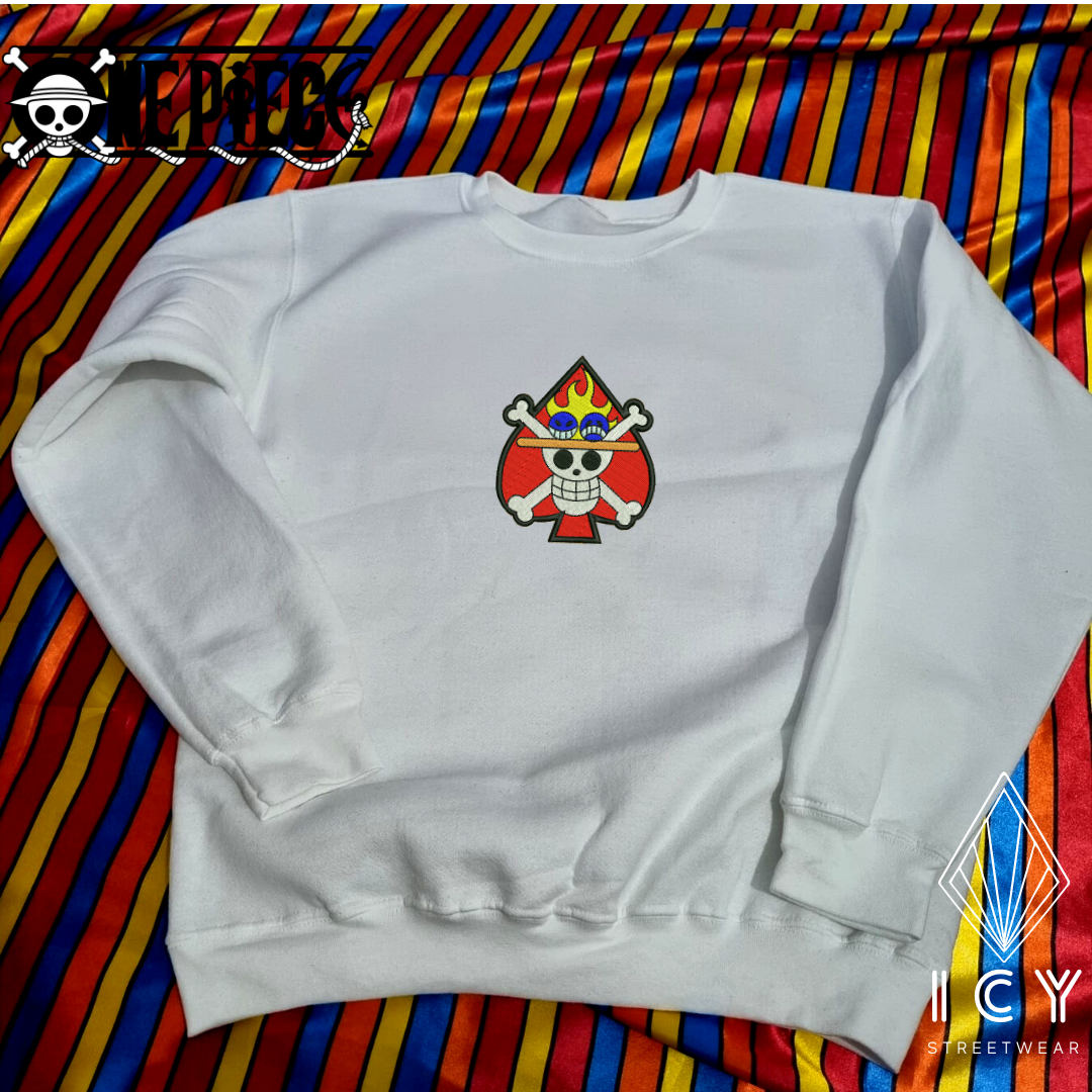 BANDERA ACE - ONE PIECE - SUDADERA BORDADA