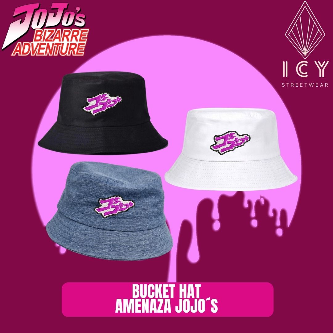 BUCKET HAT BORDADO AMENAZA JOJO´S