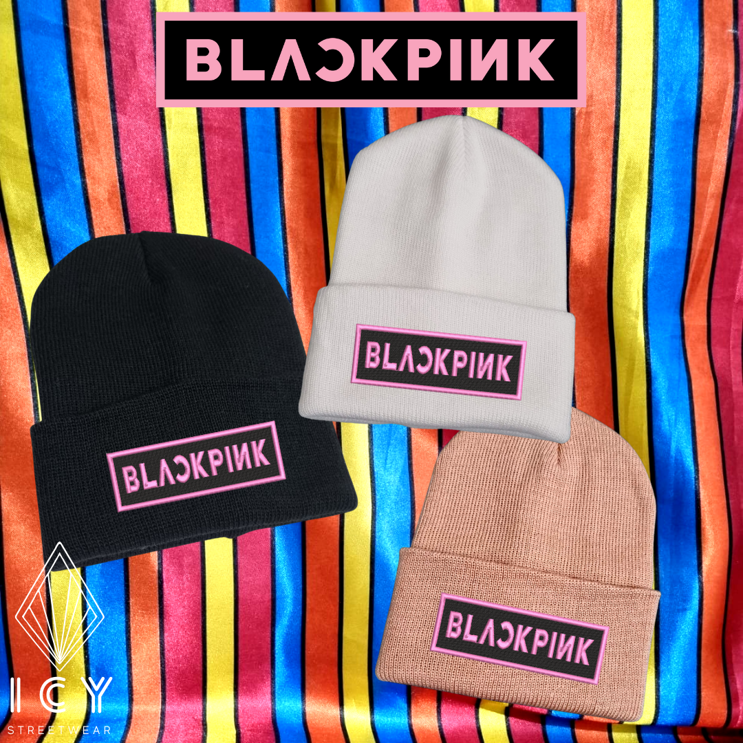 LOGO - BLACK PINK - GORRO BORDADO