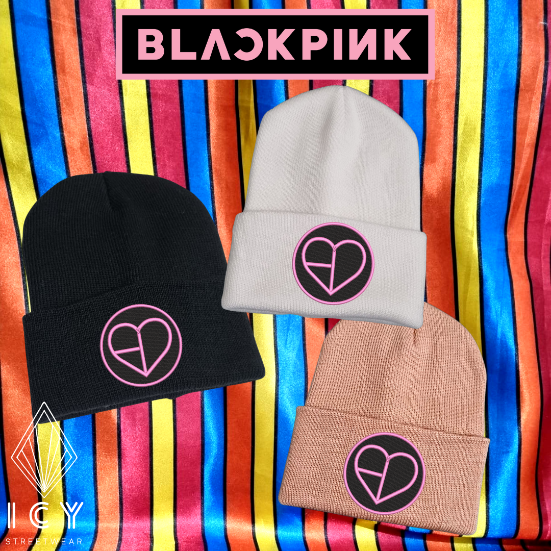 CORAZON - BLACK PINK - GORRO BORDADO