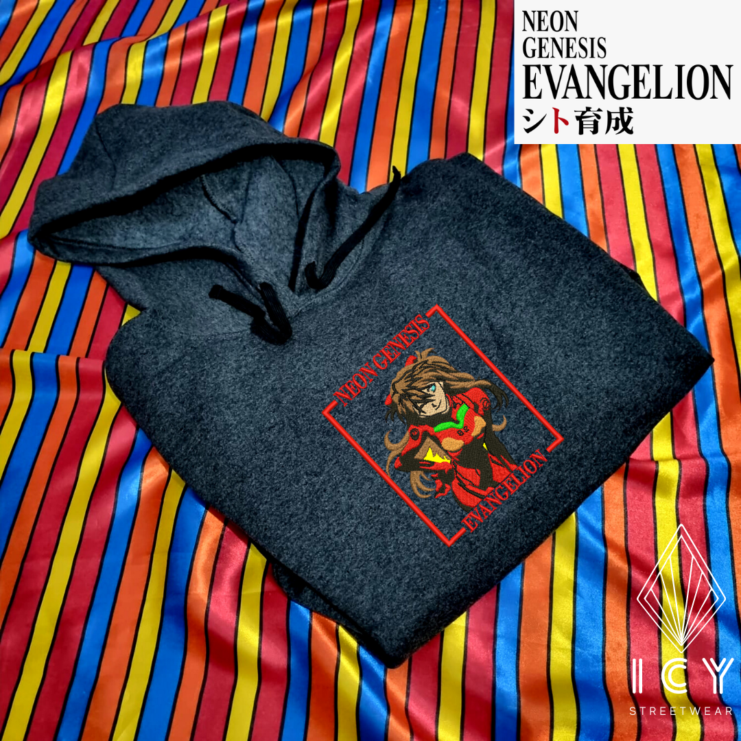 ASUKA LANGLEY - EVANGELION - SUDADERA BORDADA