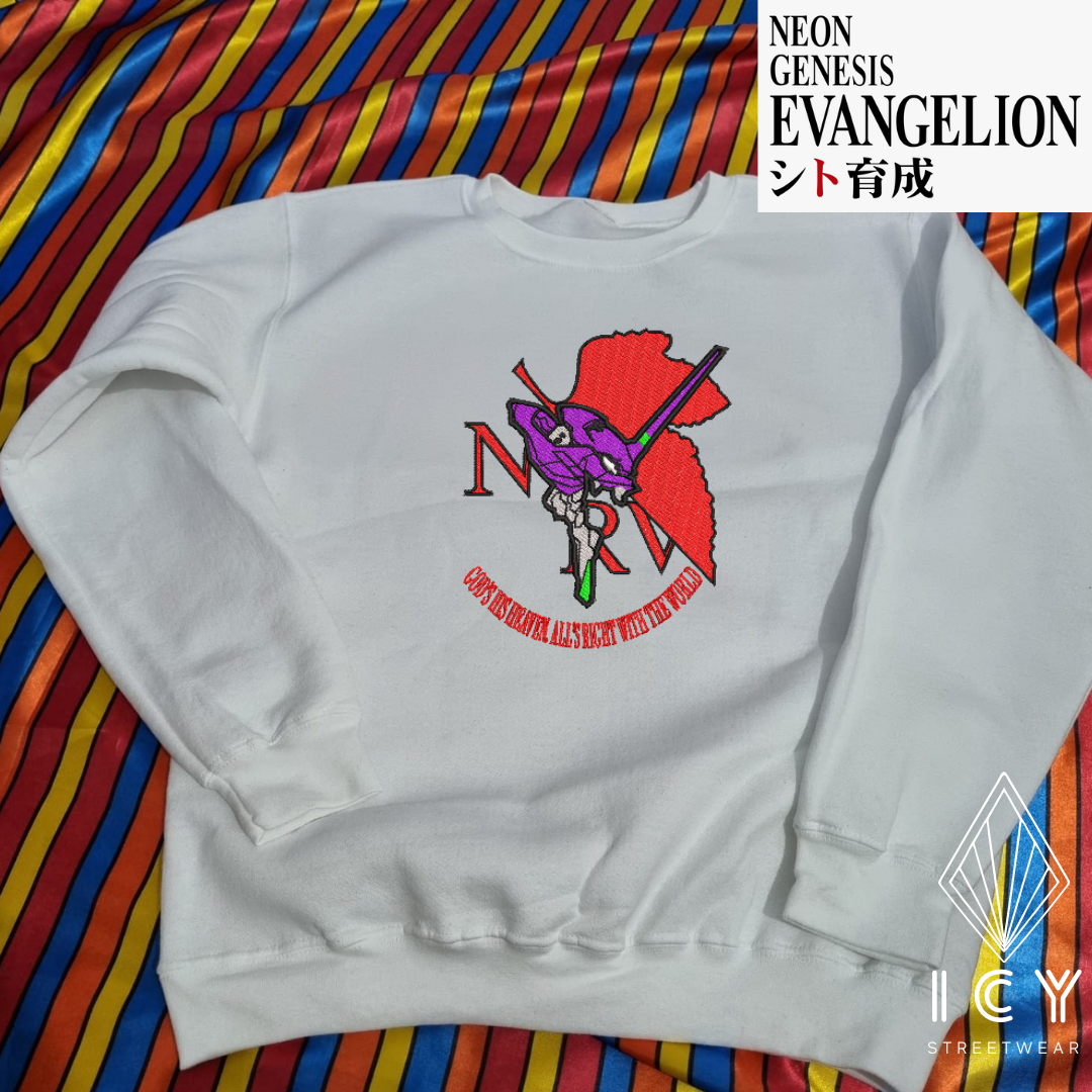 CABEZA EVA 01 - EVANGELION - SUDADERA BORDADA