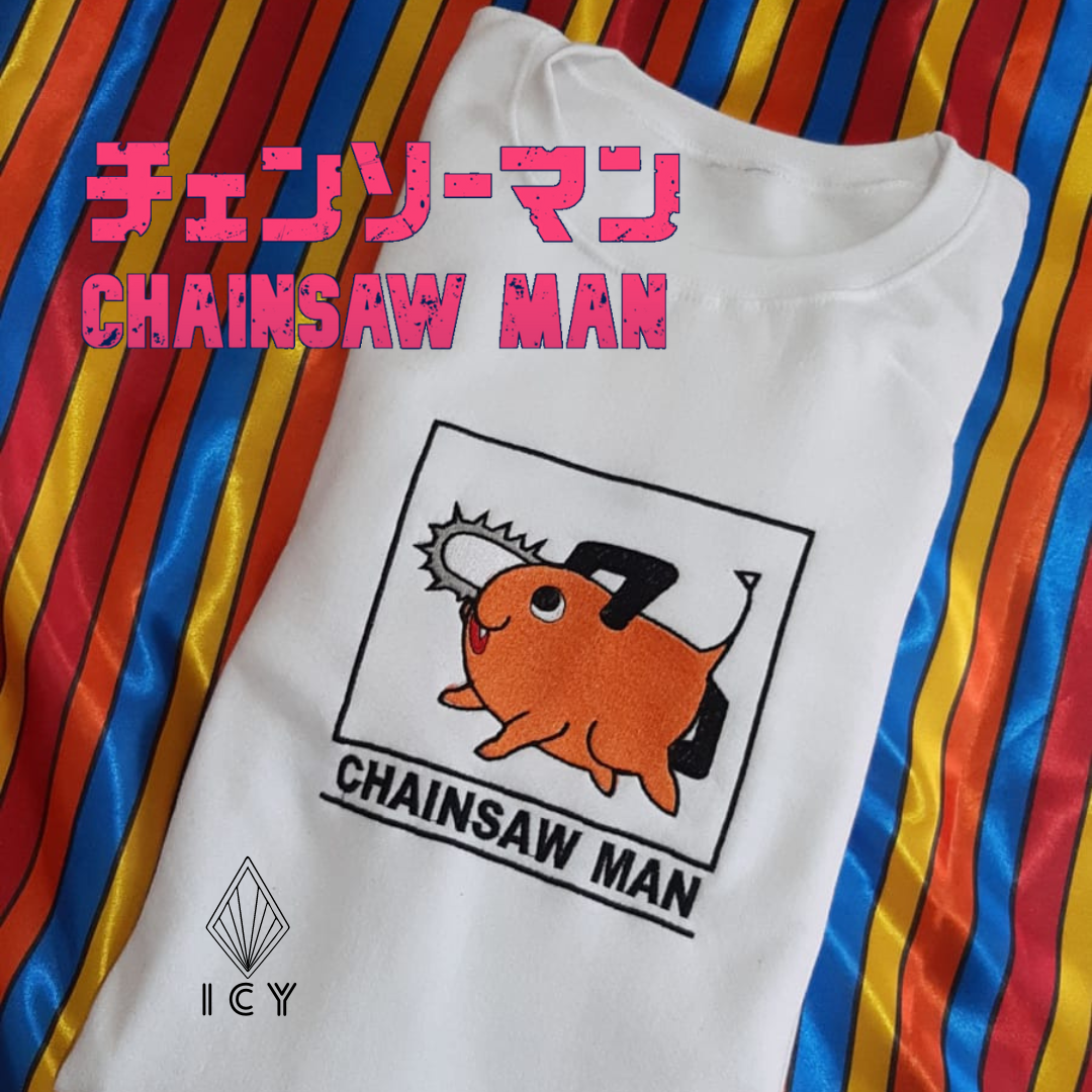 POCHITA CHAINSAW MAN SUDADERA BORDADA