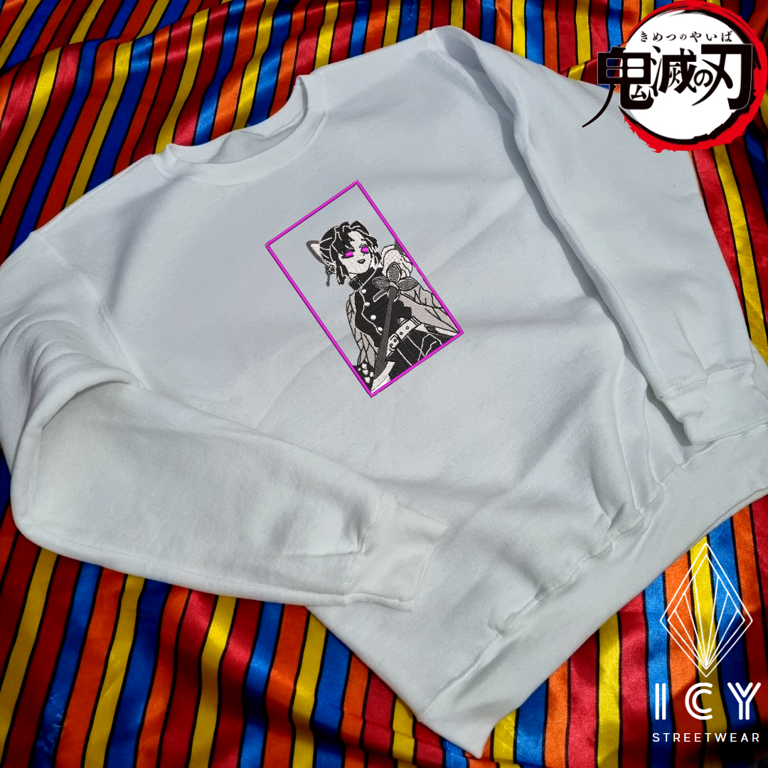 SHINOBU KOCHO - KIMETSU NO YAIBA - SUDADERA BORDADA